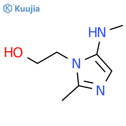1H-IMIDAZOLE-1-ETHANOL, 2-METHYL-5-(METHYLAMINO)- structure