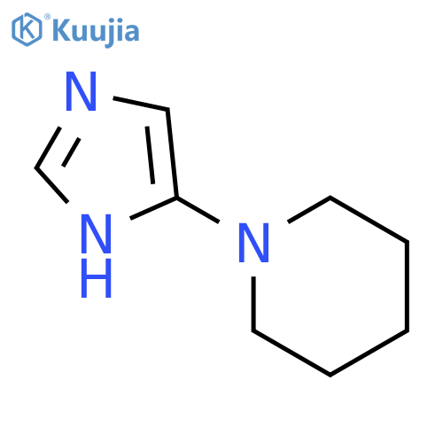 Piperidine,1-(1H-imidazol-5-yl)- structure