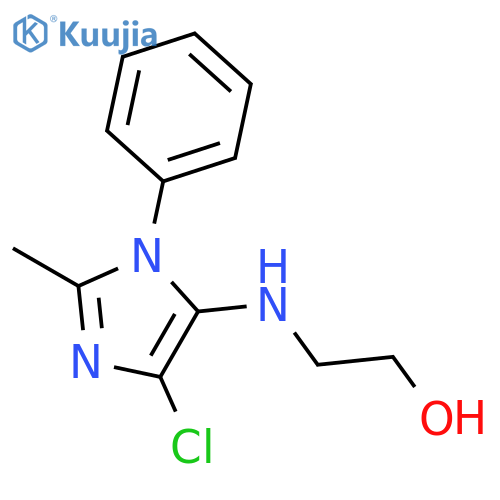 ETHANOL, 2-[(4-CHLORO-2-METHYL-1-PHENYL-1H-IMIDAZOL-5-YL)AMINO]- structure