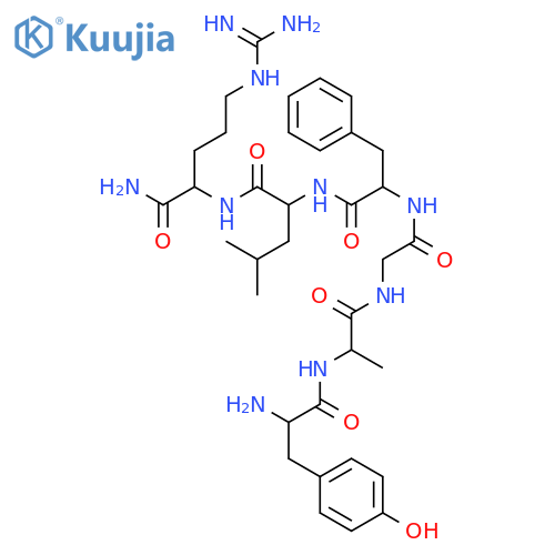L-Argininamide, L-tyrosyl-D-alanylglycyl-L-phenylalanyl-L-leucyl- structure