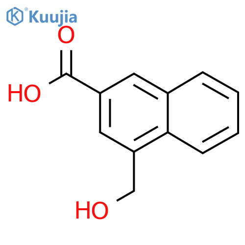 4-Hydroxymethyl-2-naphthoic acid structure