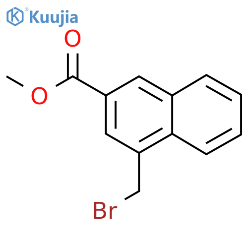 Methyl 1-(bromomethyl)naphthalene-3-carboxylate structure