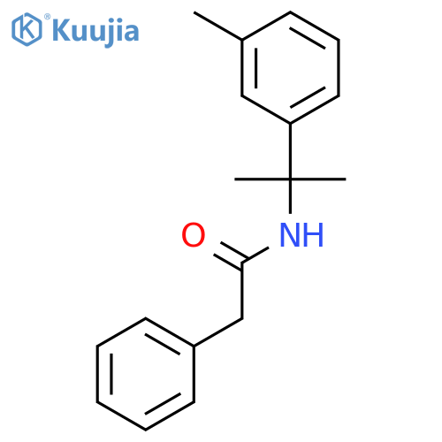 Benzeneacetamide, N-[1-methyl-1-(3-methylphenyl)ethyl]- structure