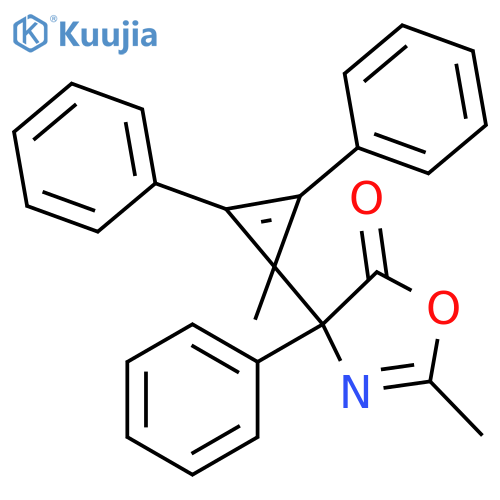 5(4H)-Oxazolone,2-methyl-4-(1-methyl-2,3-diphenyl-2-cyclopropen-1-yl)-4-phenyl- structure