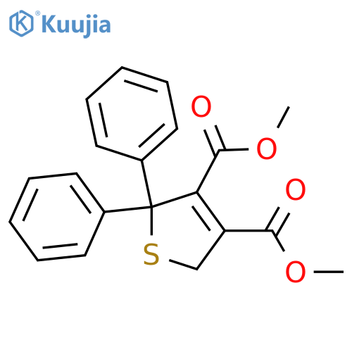 3,4-Thiophenedicarboxylic acid, 2,5-dihydro-2,2-diphenyl-, 3,4-dimethyl ester structure