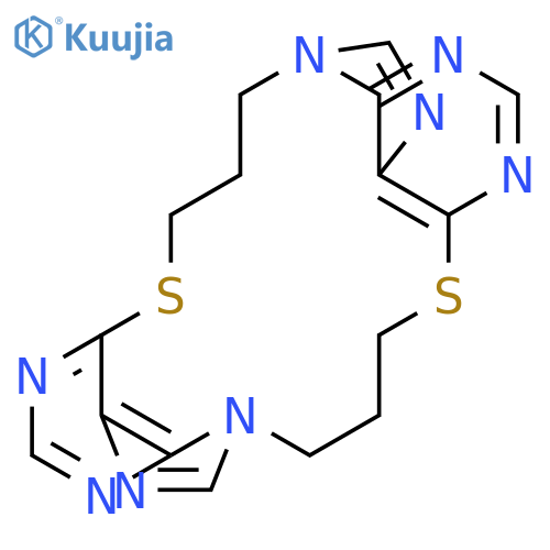 8,21-Dithia-2,4,10,12,15,17,23,25-octaazapentacyclo[20.4.0.04,26.09,14.013,17]hexacosa-1(22),2,9,11,13,15,23,25-octaene structure