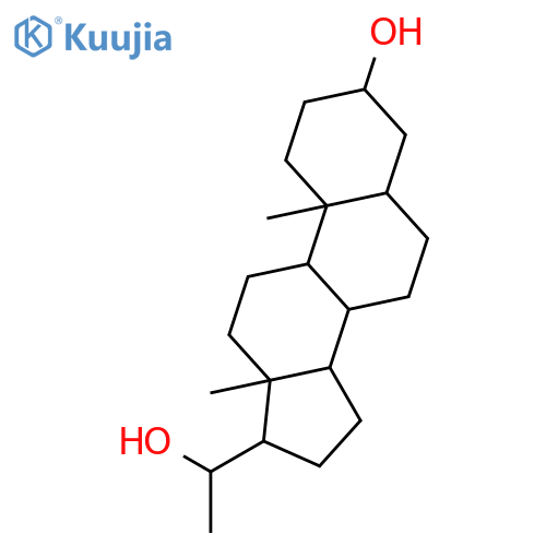 5β-Pregnane-3β,20(S)-diol structure