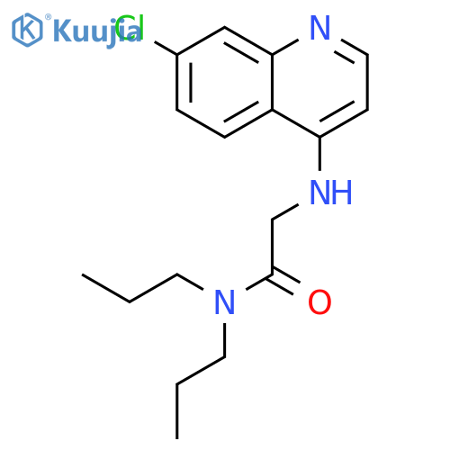 Acetamide,2-[(7-chloro-4-quinolinyl)amino]-N,N-dipropyl- structure