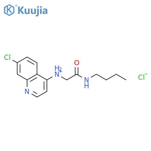 butylcarbamoylmethyl-(7-chloroquinolin-4-yl)azanium chloride structure