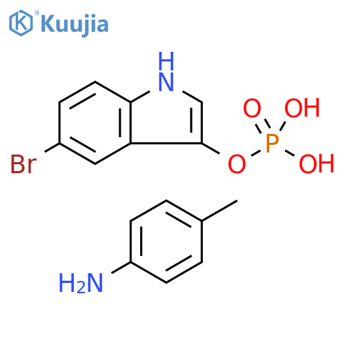 5-Bromo-3-indolyl phosphate p-toluidine salt structure
