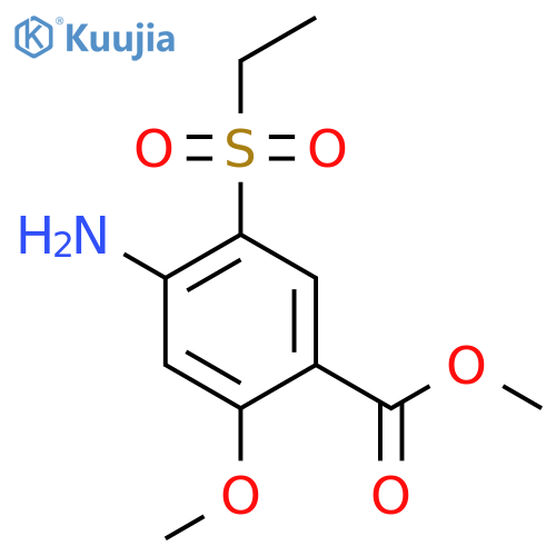 Methyl 4-amino-5-(ethylsulfonyl)-2-methoxybenzoate structure