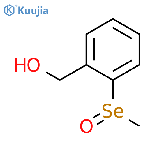 Benzenemethanol, 2-(methylseleninyl)- structure