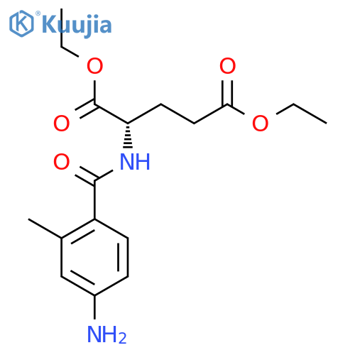 L-Glutamic acid, N-(4-amino-2-methylbenzoyl)-, diethyl ester structure
