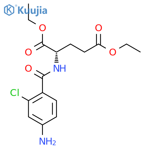 L-Glutamic acid, N-(4-amino-2-chlorobenzoyl)-, diethyl ester structure