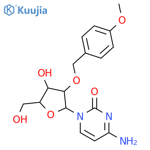 4-amino-1-[4-hydroxy-5-(hydroxymethyl)-3-[(4-methoxyphenyl)methoxy]tetrahydrofuran-2-yl]pyrimidin-2-one structure