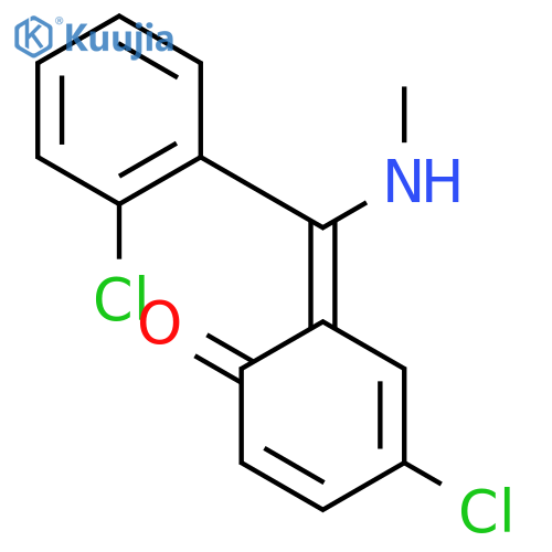 (6E)-4-chloro-6-[(2-chlorophenyl)(methylamino)methylidene]cyclohexa-2,4-dien-1-one structure