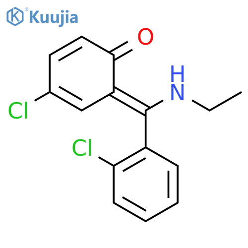 2-(Ethylimino-(2-chlorophenyl)methyl)-4-chlorophenol structure