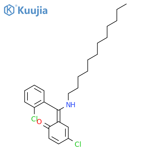 (6E)-4-chloro-6-[(2-chlorophenyl)(dodecylamino)methylidene]cyclohexa-2,4-dien-1-one structure