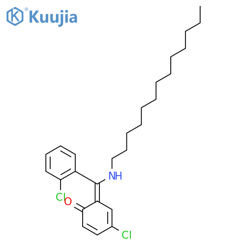 (6E)-4-chloro-6-[(2-chlorophenyl)(tridecylamino)methylidene]cyclohexa-2,4-dien-1-one structure