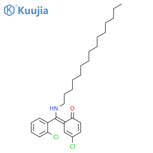 Phenol,4-chloro-2-[(2-chlorophenyl)(pentadecylimino)methyl]- structure