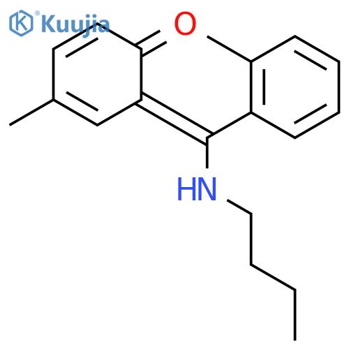 (6E)-6-[(butylamino)(2-methylphenyl)methylidene]-4-methylcyclohexa-2,4-dien-1-one structure