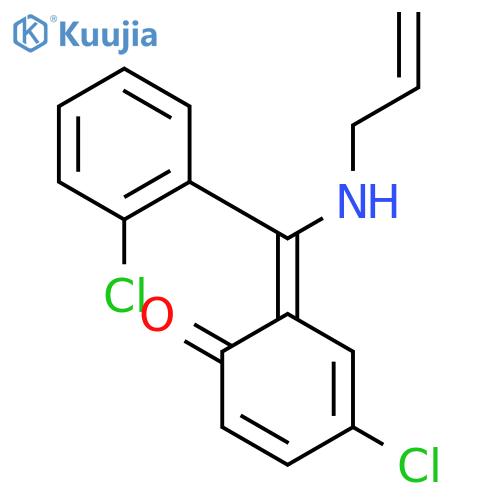 (6Z)-4-chloro-6-[(2-chlorophenyl)(prop-2-en-1-ylamino)methylidene]cyclohexa-2,4-dien-1-one structure