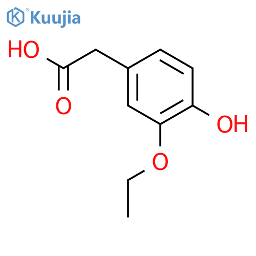 3-Ethoxy-4-hydroxyphenylacetic Acid structure