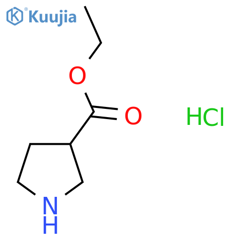 Ethyl pyrrolidine-3-carboxylate hydrochloride structure