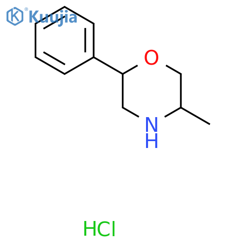 5-Methyl-2-phenylmorpholine hcl structure