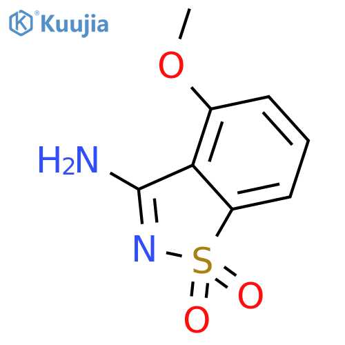1,2-Benzisothiazol-3-amine, 4-methoxy-, 1,1-dioxide structure