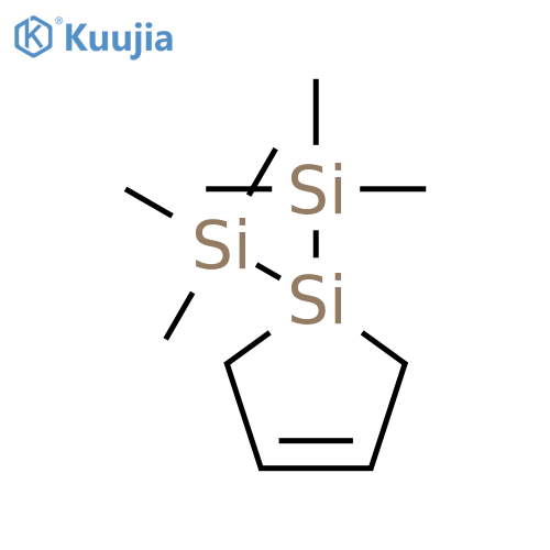 SILACYCLOPENT-3-ENE, 1,1-BIS(TRIMETHYLSILYL)- structure