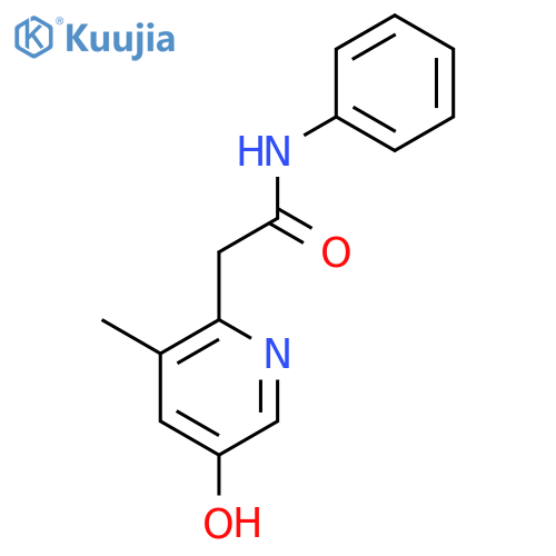 2-PYRIDINEACETAMIDE, 5-HYDROXY-3-METHYL-N-PHENYL- structure