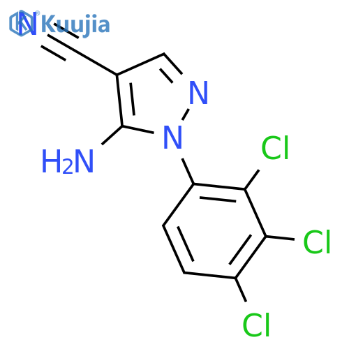 1H-Pyrazole-4-carbonitrile,5-amino-1-(2,3,4-trichlorophenyl)- structure