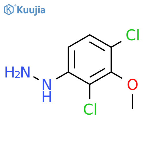 HYDRAZINE, (2,4-DICHLORO-3-METHOXYPHENYL)- structure