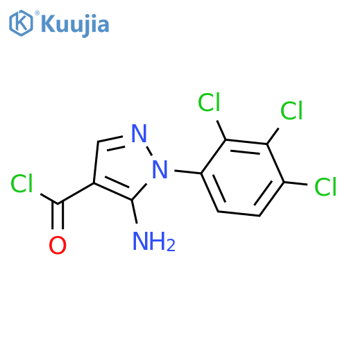 1H-Pyrazole-4-carbonyl chloride, 5-amino-1-(2,3,4-trichlorophenyl)- structure