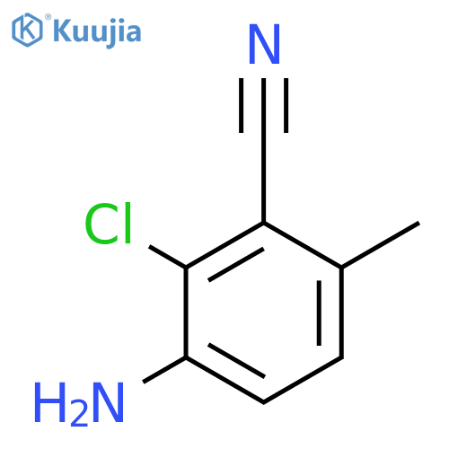 Benzonitrile, 3-amino-2-chloro-6-methyl- structure