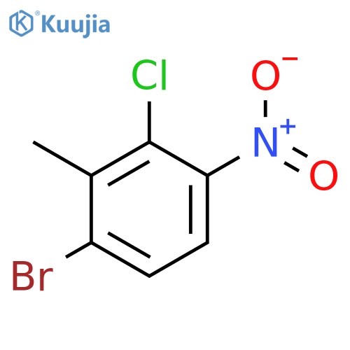 BENZENE, 1-BROMO-3-CHLORO-2-METHYL-4-NITRO- structure