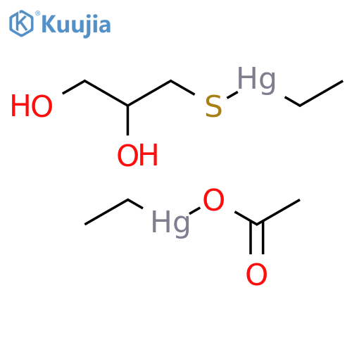 Mercury, (acetato-O)ethyl-, mixt. with ethyl(3-mercapto-1,2-propanediolato-S)mercury structure