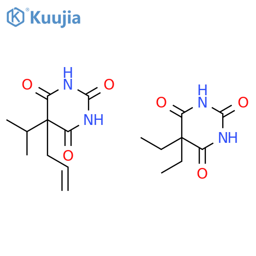 5,5-diethylpyrimidine-2,4,6(1H,3H,5H)-trione - 5-(propan-2-yl)-5-(prop-2-en-1-yl)pyrimidine-2,4,6(1H,3H,5H)-trione (1:1) structure