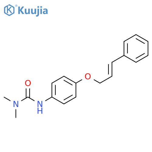 Urea, N,N-dimethyl-N'-[4-[(3-phenyl-2-propenyl)oxy]phenyl]- structure