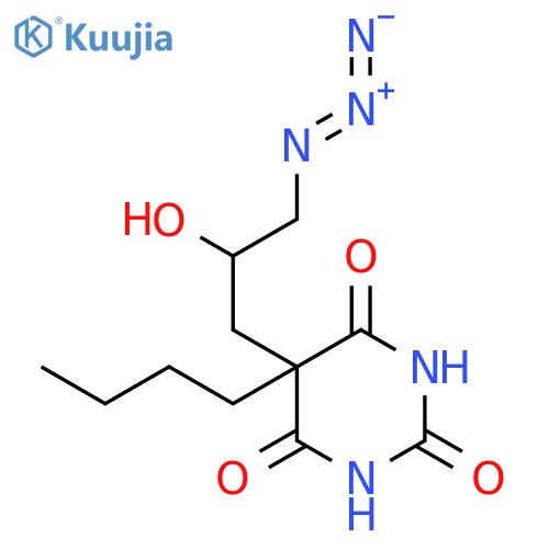 2,4,6(1H,3H,5H)-PYRIMIDINETRIONE, 5-(3-AZIDO-2-HYDROXYPROPYL)-5-BUTYL- structure