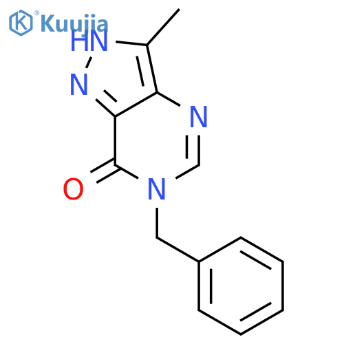 7H-Pyrazolo[4,3-d]pyrimidin-7-one,1,6-dihydro-3-methyl-6-(phenylmethyl)- structure