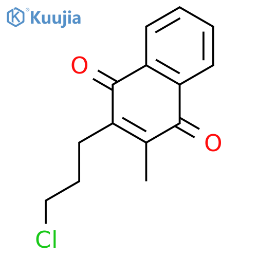 1,4-NAPHTHALENEDIONE, 2-(3-CHLOROPROPYL)-3-METHYL- structure