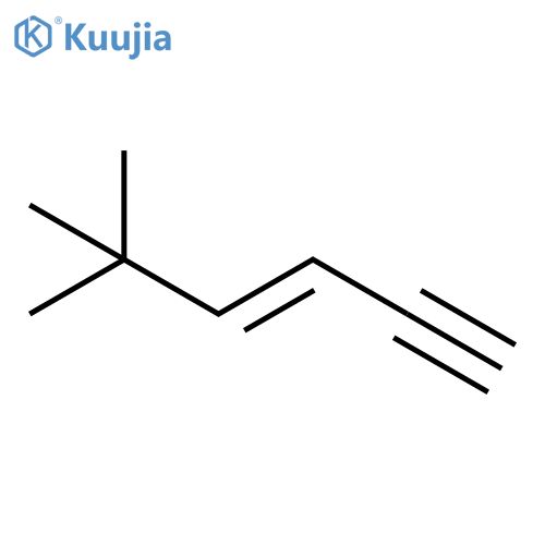 (e)-5,5-dimethyl-3-hexen-1-yne structure