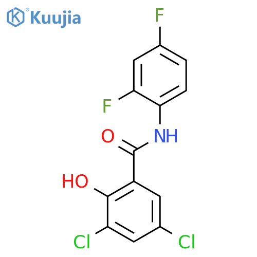 BENZAMIDE, 3,5-DICHLORO-N-(2,4-DIFLUOROPHENYL)-2-HYDROXY- structure