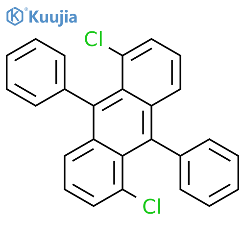 Anthracene, 1,5-dichloro-9,10-diphenyl- structure