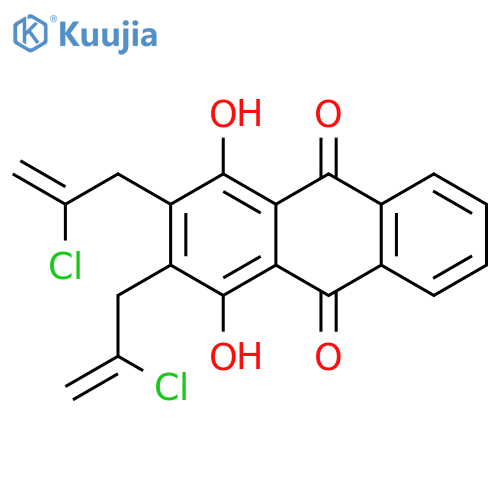 9,10-Anthracenedione, 2,3-bis(2-chloro-2-propenyl)-1,4-dihydroxy- structure