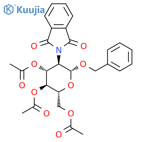 Benzyl 2-Deoxy-2-phthalimido-3,4,6-tri-O-acetyl-β-D-glucopyranoside structure