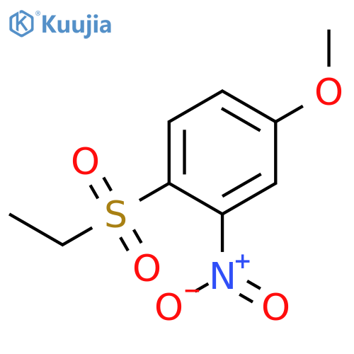 Benzene,1-(ethylsulfonyl)-4-methoxy-2-nitro- structure