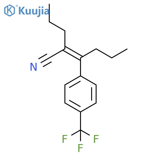 2-Hexenenitrile, 2-propyl-3-[4-(trifluoromethyl)phenyl]-, (2Z)- structure